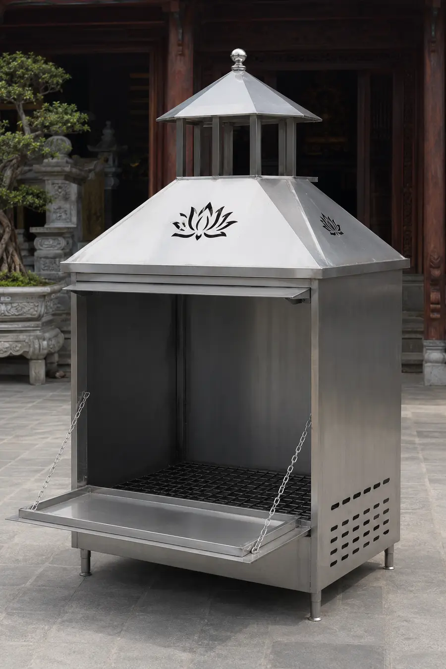 Mẫu lò lớn chân tăng chỉnh