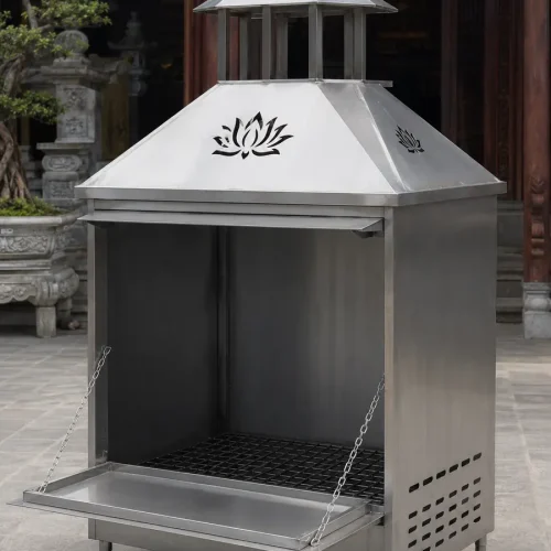 Mẫu thiết kế lò hóa vàng kích thước lớn dáng vuông inox 304 Mẫu thiết kế lò hóa vàng kích thước lớn dáng vuông inox 304